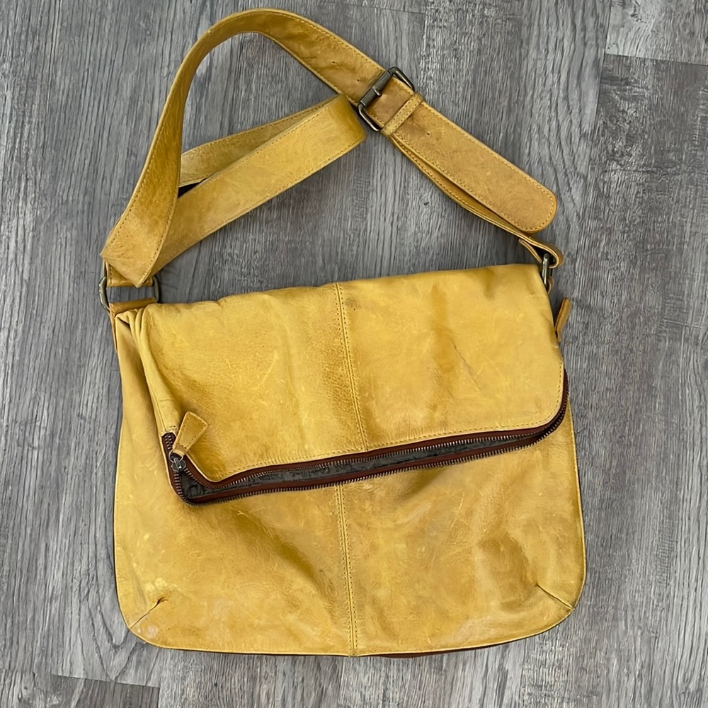 Sold: Ecote Mustard Yellow Buff Leather Bag